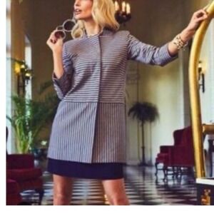 Cabi‎ Dappled Striped Car Coat jacket   Concealed Button Womens  Size S